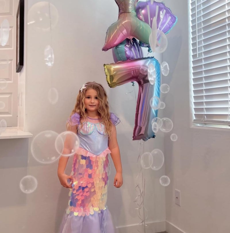 Decor365 Under The Sea Party Decorations White Bubble Garlands Little Mermaid Birthday Decorations Bday Hanging Streamer Beach Banner Decor Underwater Backdrop Kids Ocean Party Supplies - Image 3